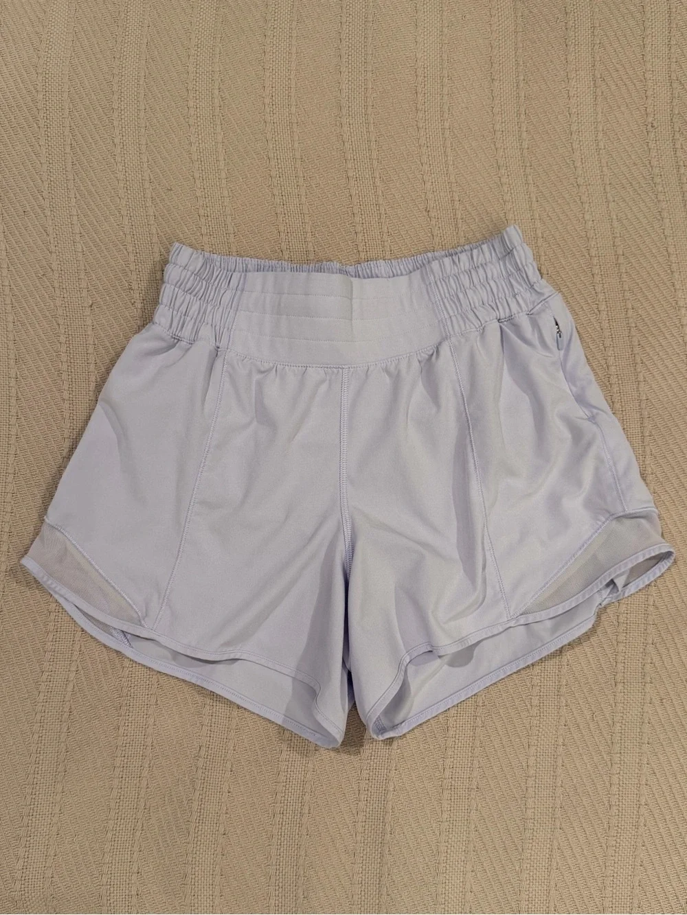 Lululemon Hotty Hot Lined Short Pastel Blue Sz 4